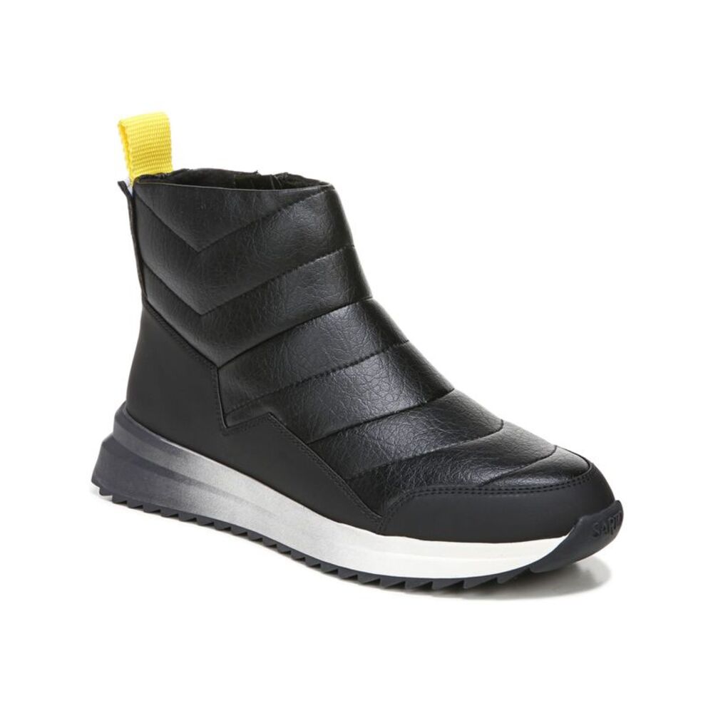 SARTO Womens Black Water Resistant Alps Round Toe Zip-Up Winter Boots 7.5 M